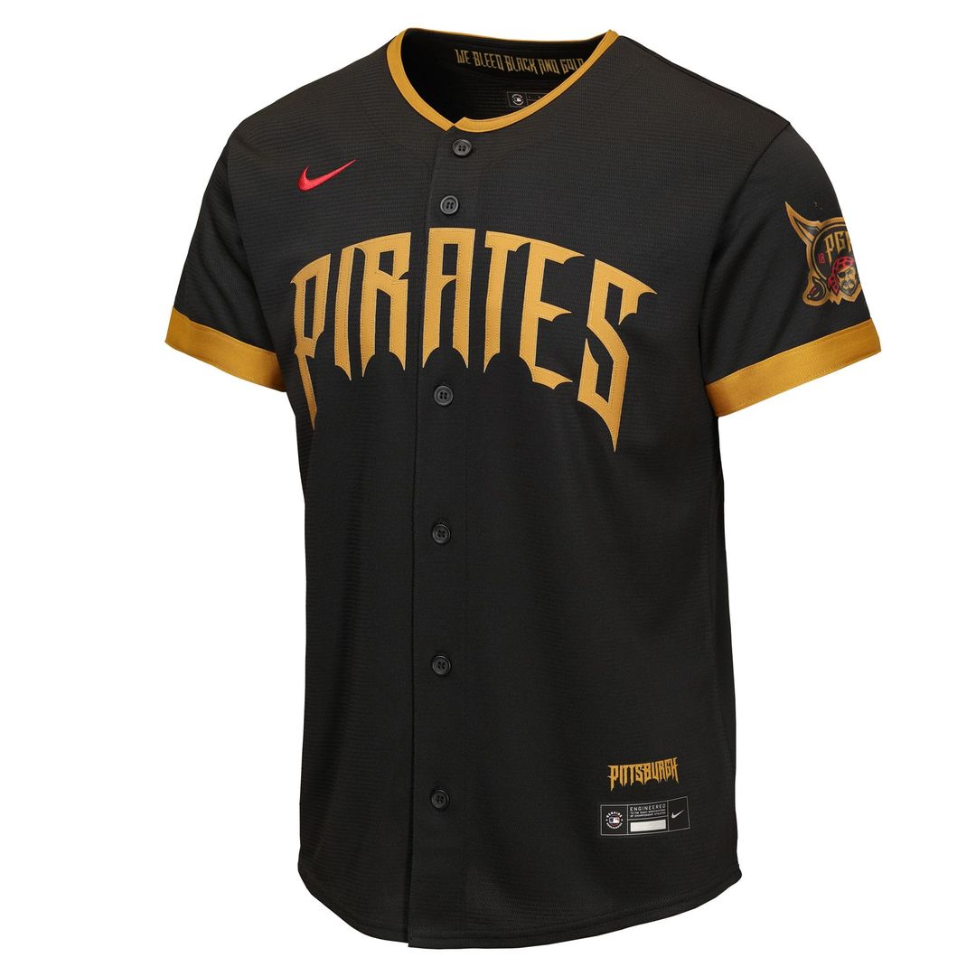 Pittsburgh Pirates Nike Youth 2026 City Connect Stadium Jersey - Black