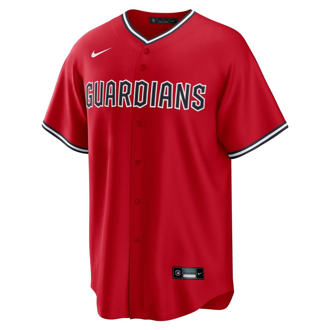 Cleveland Guardians Nike Alternate 2 Replica Jersey - Red