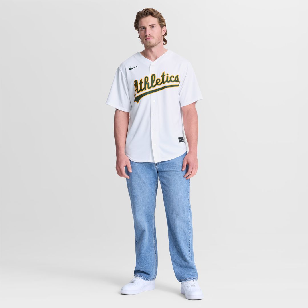 Athletics Nike Home Replica Jersey - White