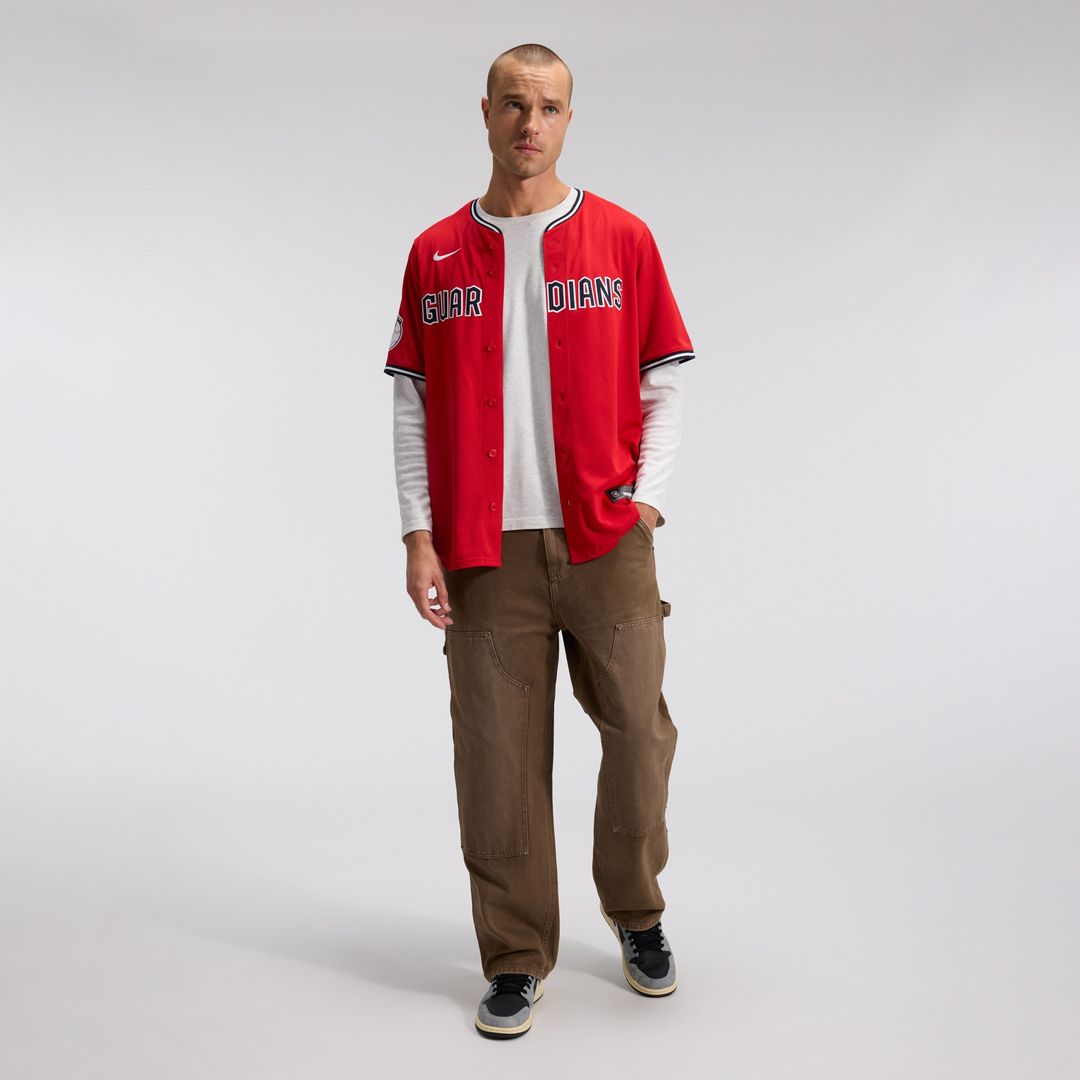 Cleveland Guardians Nike Road Limited Jersey - Gray