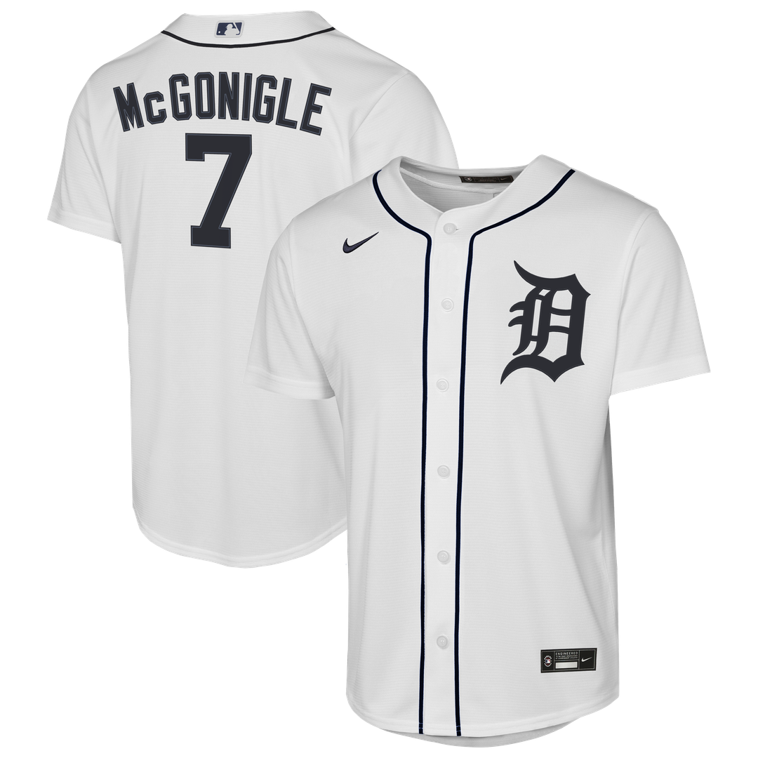 Kevin McGonigle Detroit Tigers Nike Youth Home Replica Jersey - White