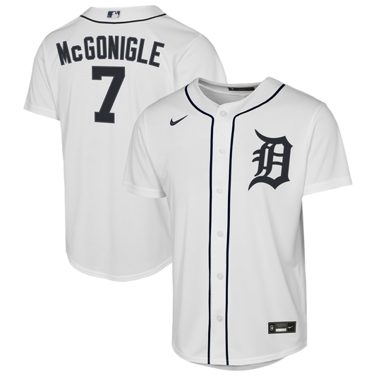 Kevin McGonigle Detroit Tigers Nike Youth Home Replica Jersey - White