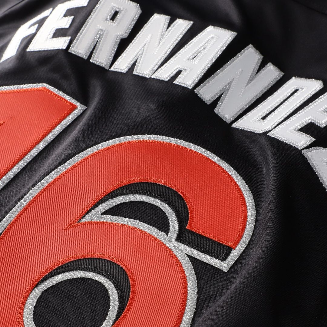 Jose Fernandez Miami Marlins Mitchell & Ness Authentic Batting Practice Jersey - Black