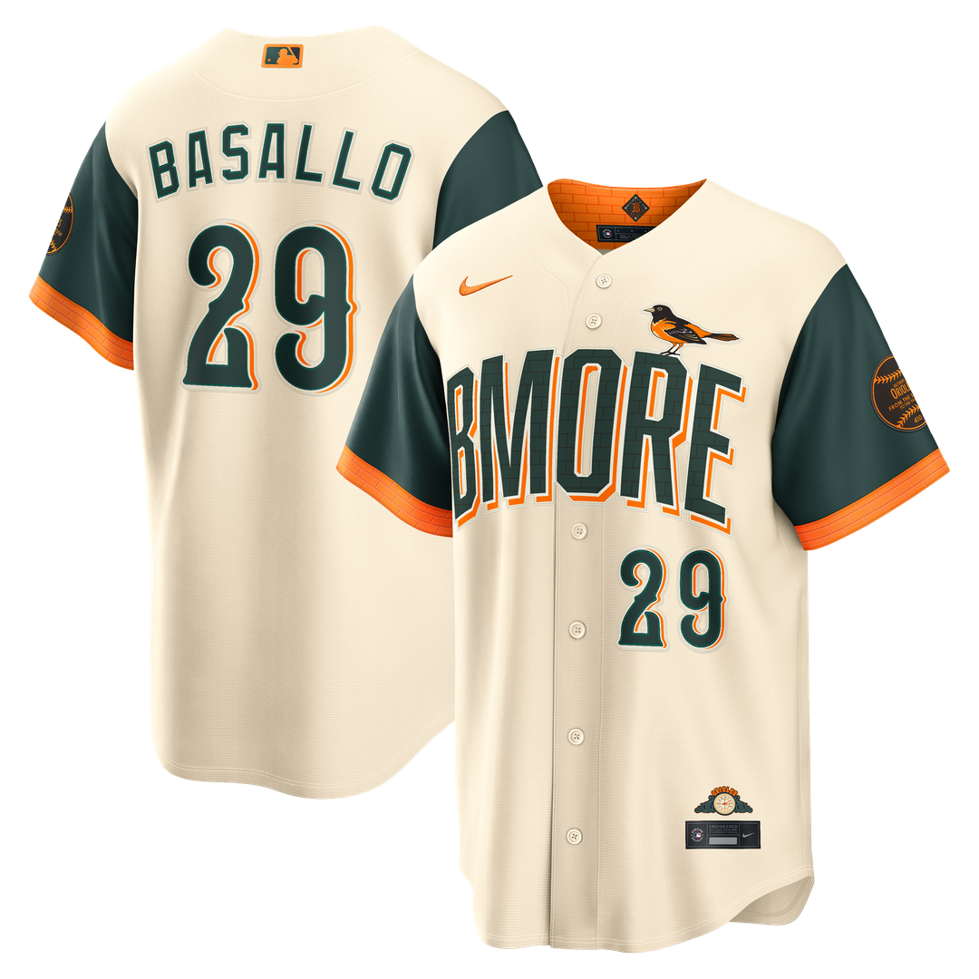 Samuel Basallo Baltimore Orioles Nike 2026 City Connect Stadium Jersey - Cream