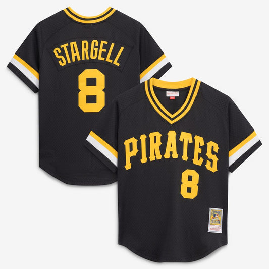 Willie Stargell Pittsburgh Pirates Mitchell & Ness Authentic Batting Practice Jersey - Black