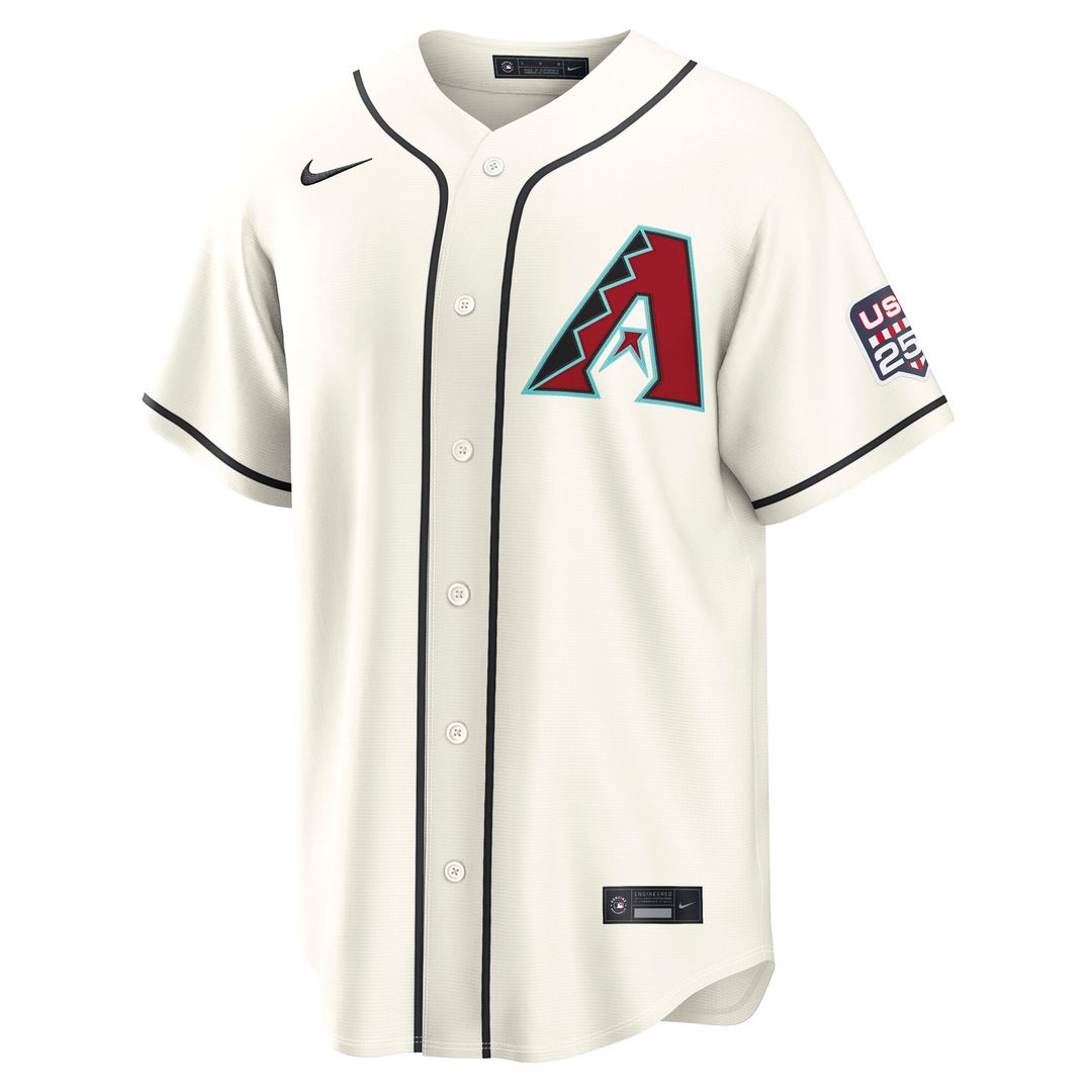 Corbin Carroll Arizona Diamondbacks Nike USA 250 Fourth of July Home Stadium Jersey - Cream