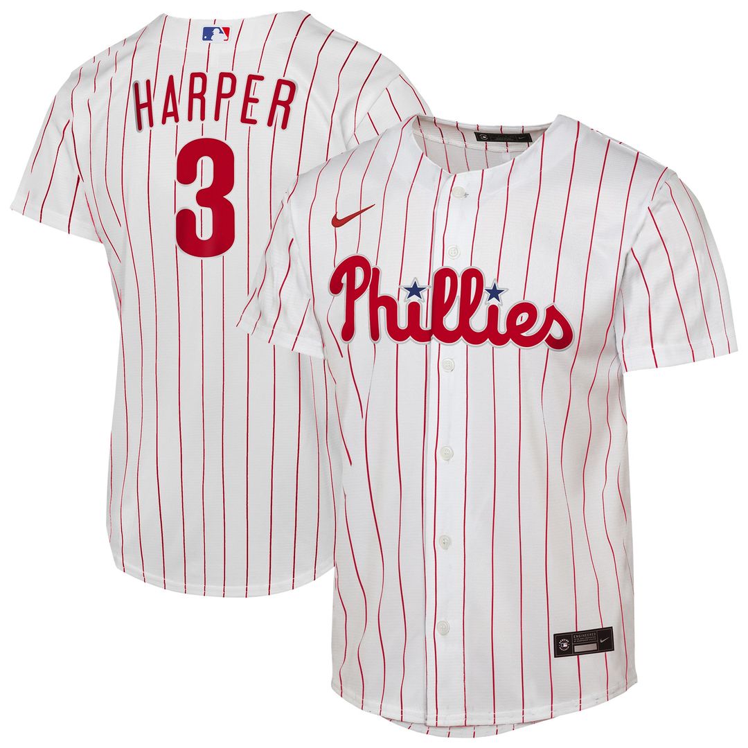 Bryce Harper Philadelphia Phillies Nike Youth Home Replica Player Jersey - White