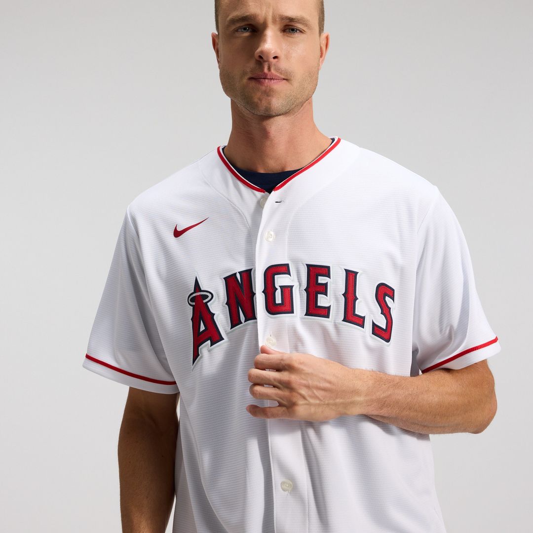 Los Angeles Angels Nike Home Replica Team Jersey - White