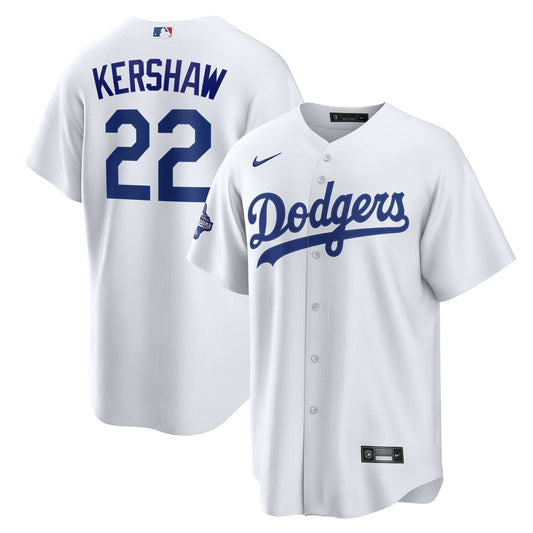 Clayton Kershaw Los Angeles Dodgers Nike Home 2025 World Series Champions Replica Jersey - White