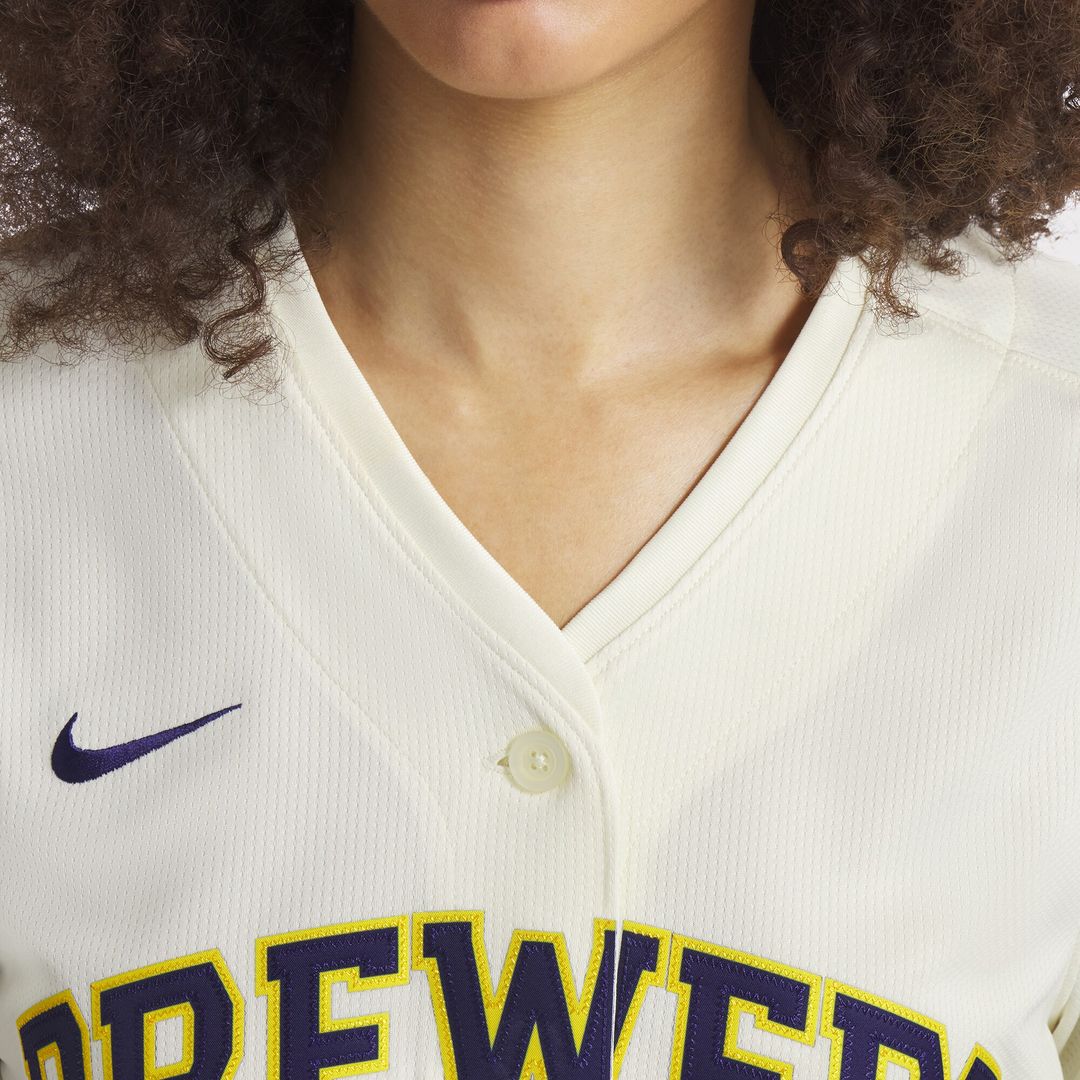 Christian Yelich Milwaukee Brewers Nike Women's Home Limited Player Jersey - Cream