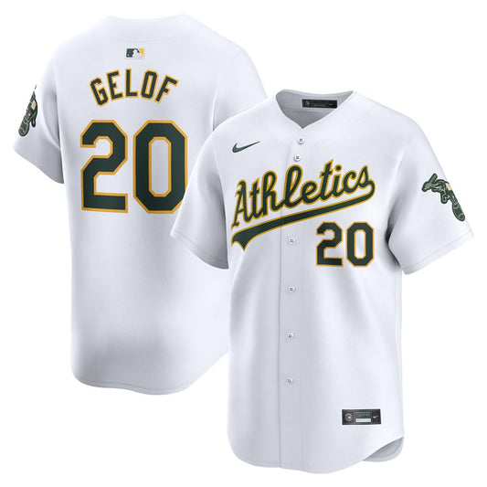 Zack Gelof Athletics Nike Home Limited Player Jersey - White
