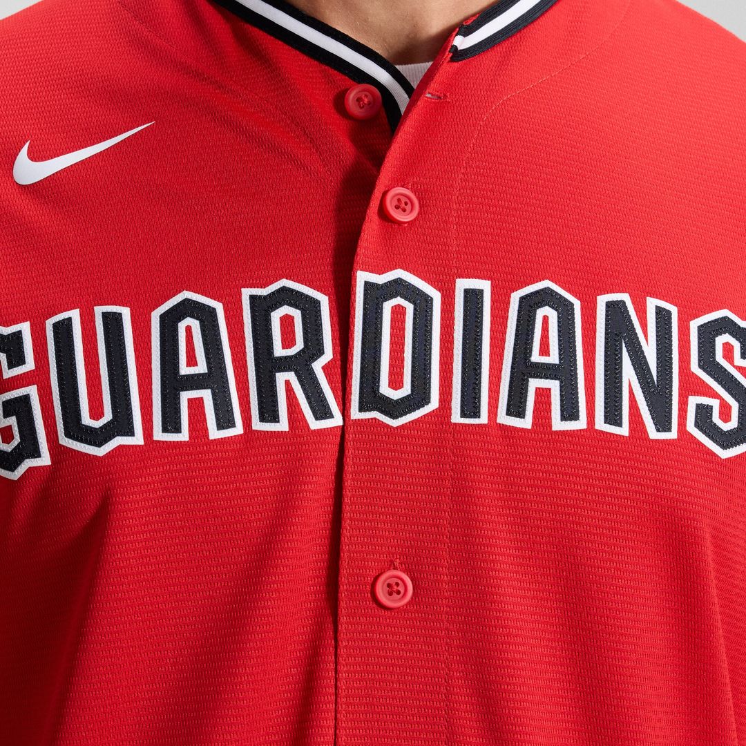 Cleveland Guardians Nike Alternate 2 Replica Jersey - Red