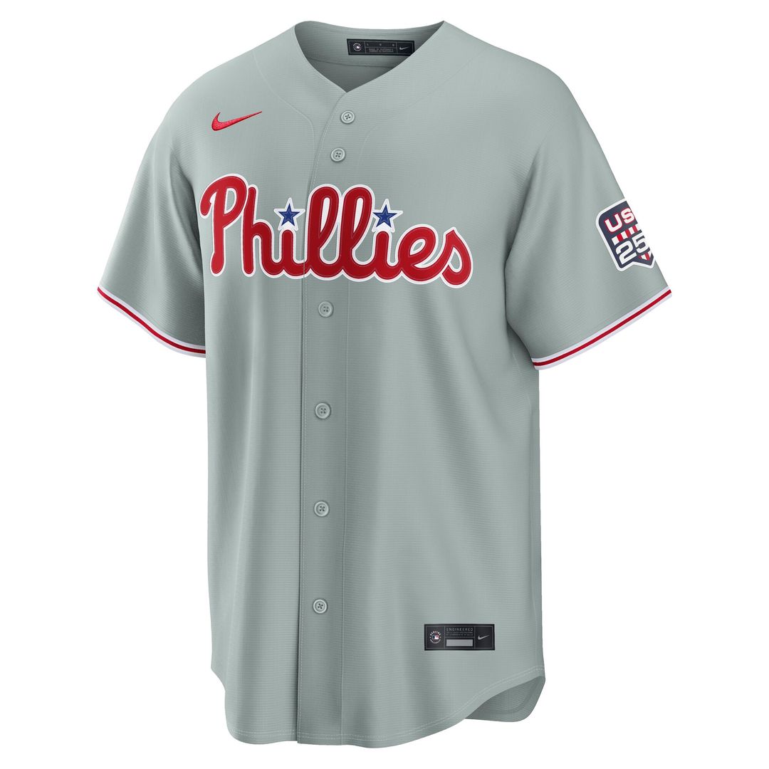 J.T. Realmuto Philadelphia Phillies Nike USA 250 Fourth of July Road Stadium Jersey - Gray