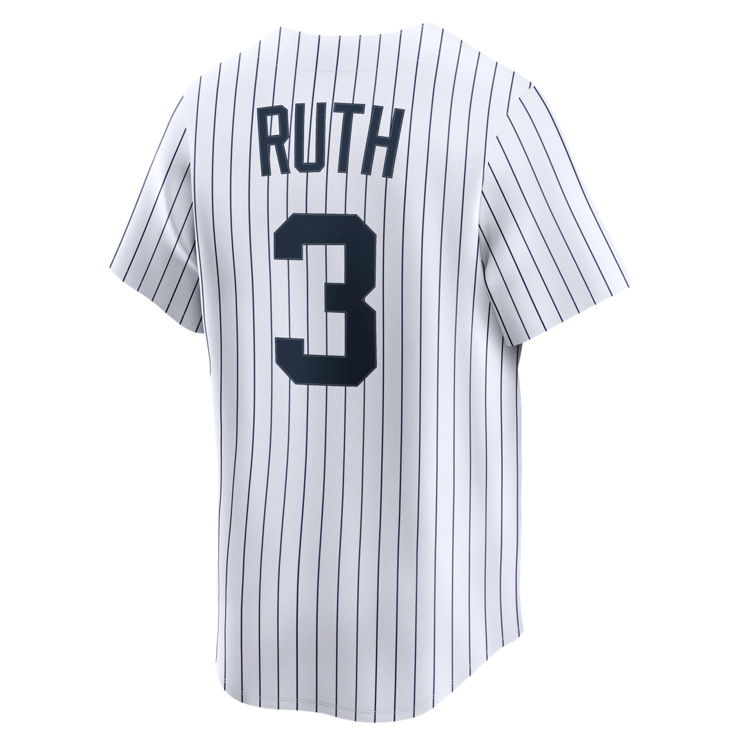 Babe Ruth New York Yankees Nike Throwback Cooperstown Collection Limited Jersey - White