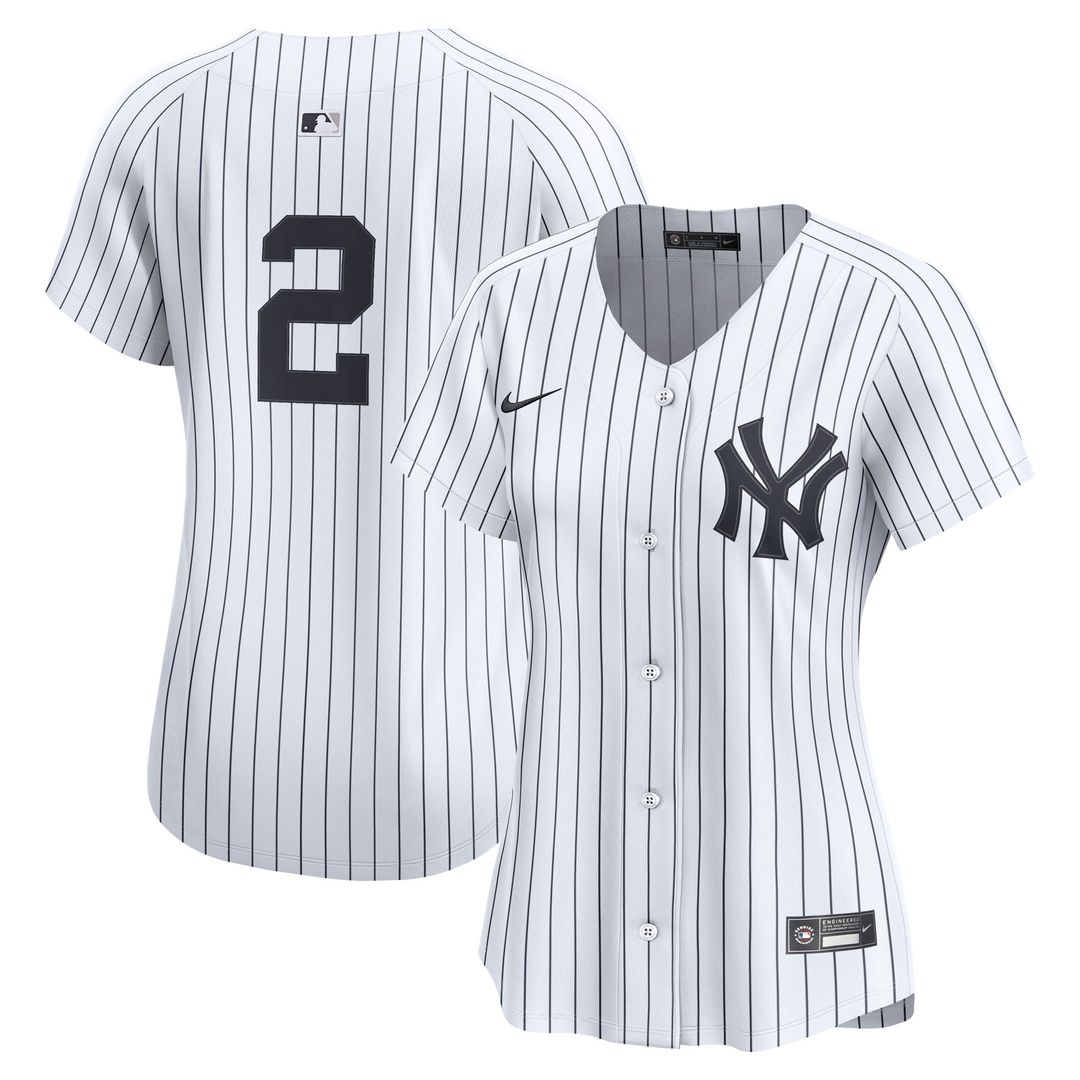 Derek Jeter New York Yankees Nike Women's Home Limited Jersey – White