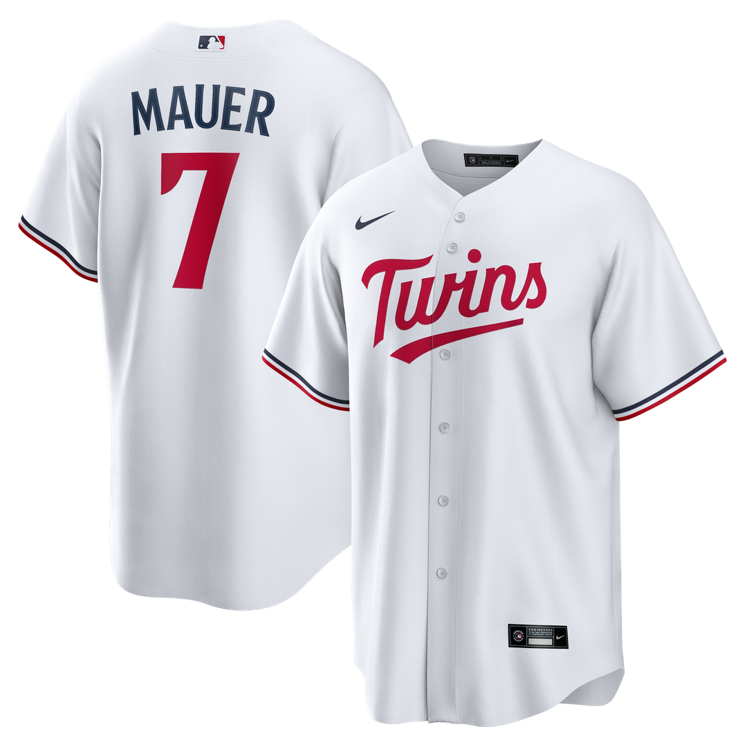 Joe Mauer Minnesota Twins Nike Home Retired Player Replica Jersey - White