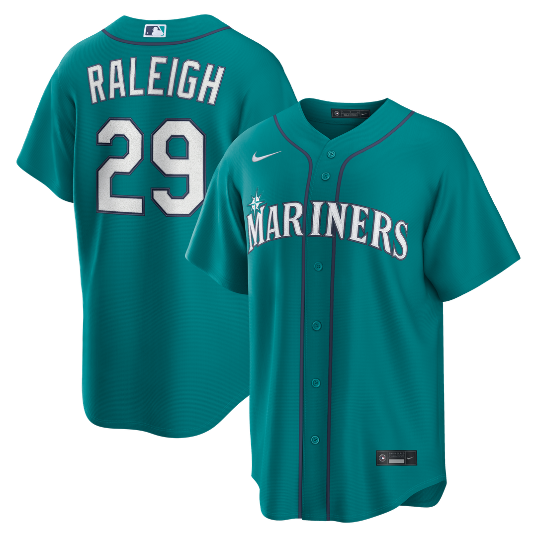 Cal Raleigh Seattle Mariners Nike Alternate Replica Jersey - Cream