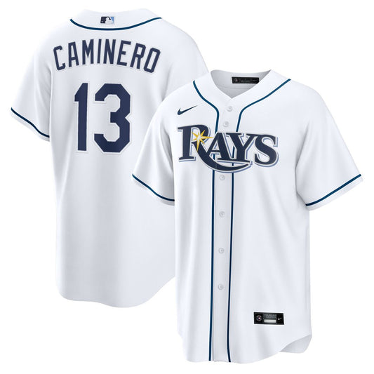 Junior Caminero Tampa Bay Rays Nike Youth Home Replica Jersey - White