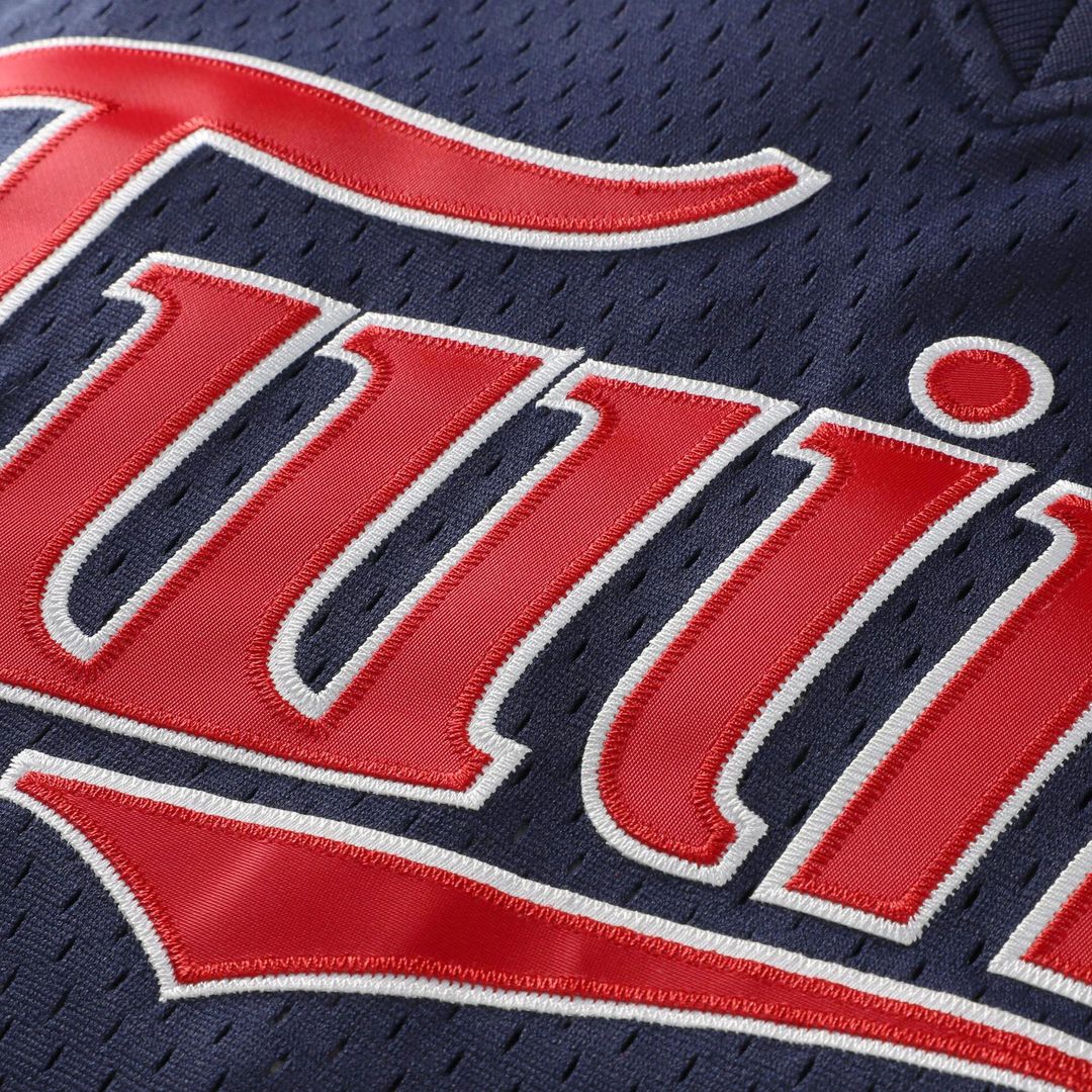 David Ortiz Minnesota Twins Mitchell & Ness Youth Cooperstown Collection Mesh Batting Practice Jersey - Navy