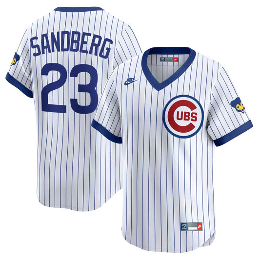 Ryne Sandberg Chicago Cubs Nike Throwback Cooperstown Collection Limited Jersey - White