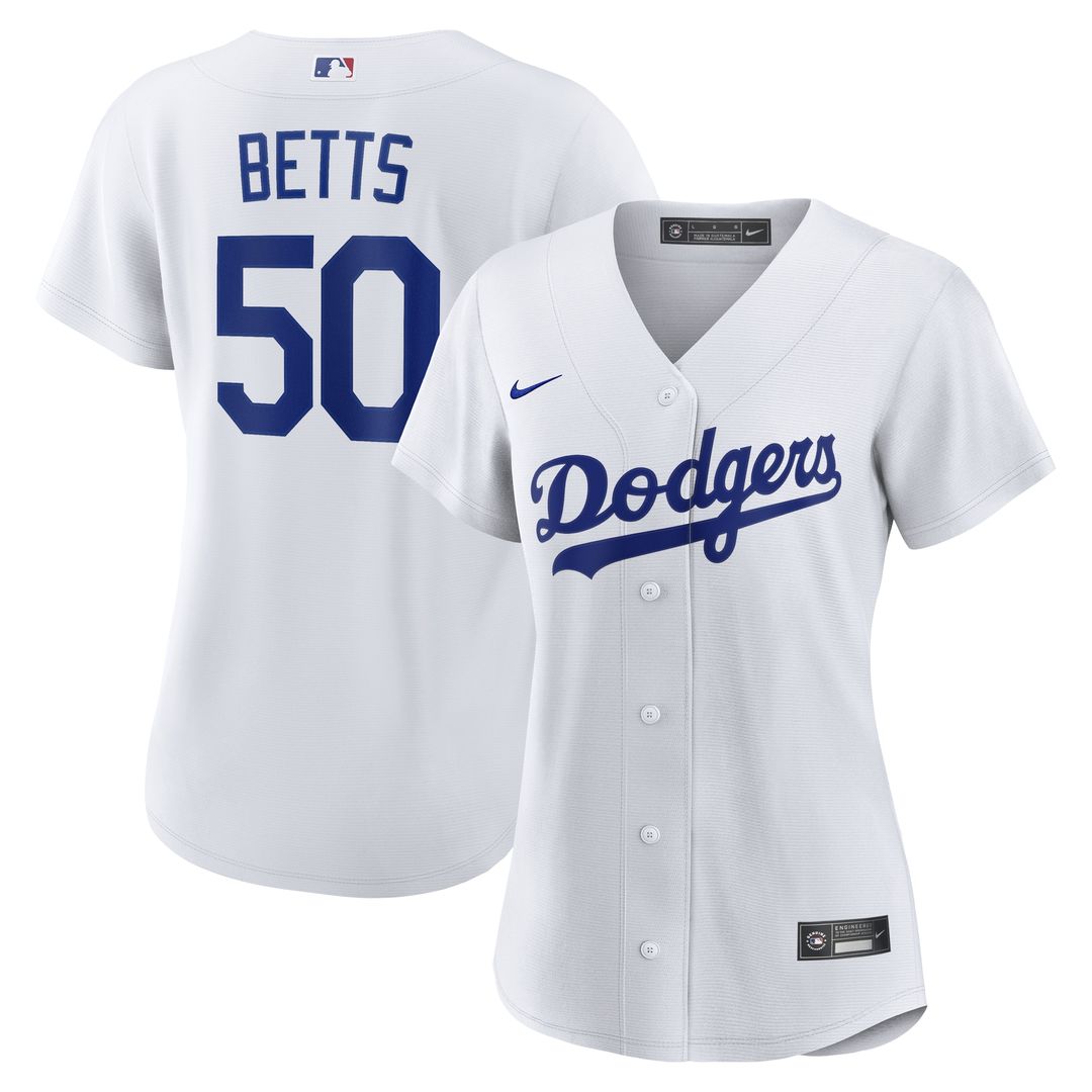 Mookie Betts Los Angeles Dodgers Nike Women's Home Replica Jersey - White