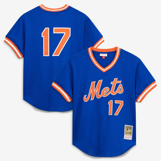 Keith Hernandez New York Mets Mitchell & Ness Authentic Batting Practice Jersey - Royal
