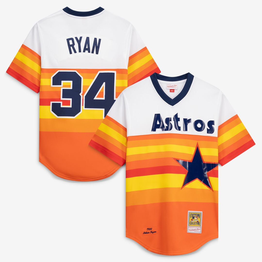 Nolan Ryan Houston Astros Mitchell & Ness Throwback Authentic Jersey - White