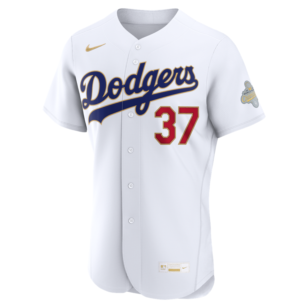 Teoscar Hernández Los Angeles Dodgers Nike 2026 Gold Collection Authentic Jersey - White