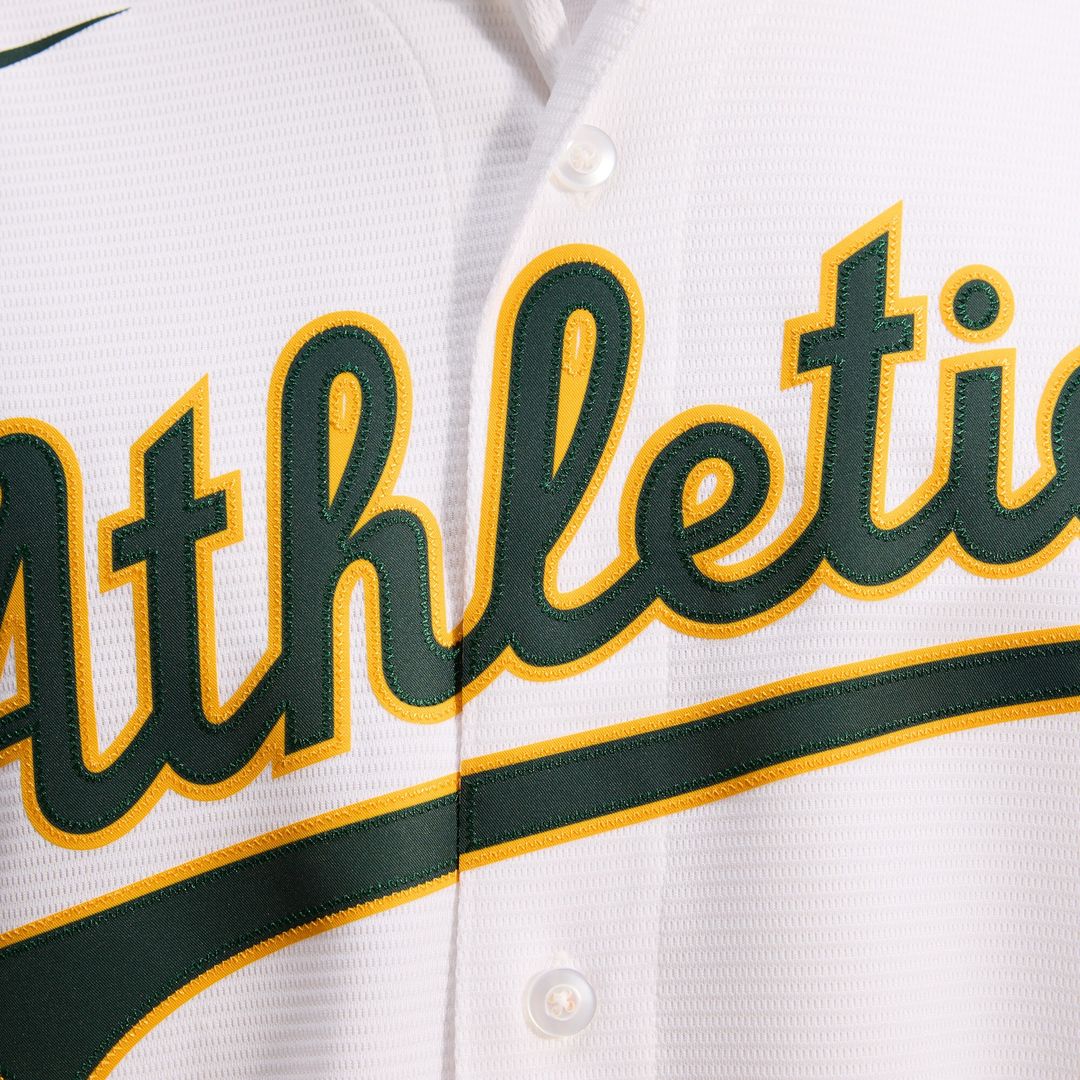Athletics Nike Home Replica Team Jersey - White