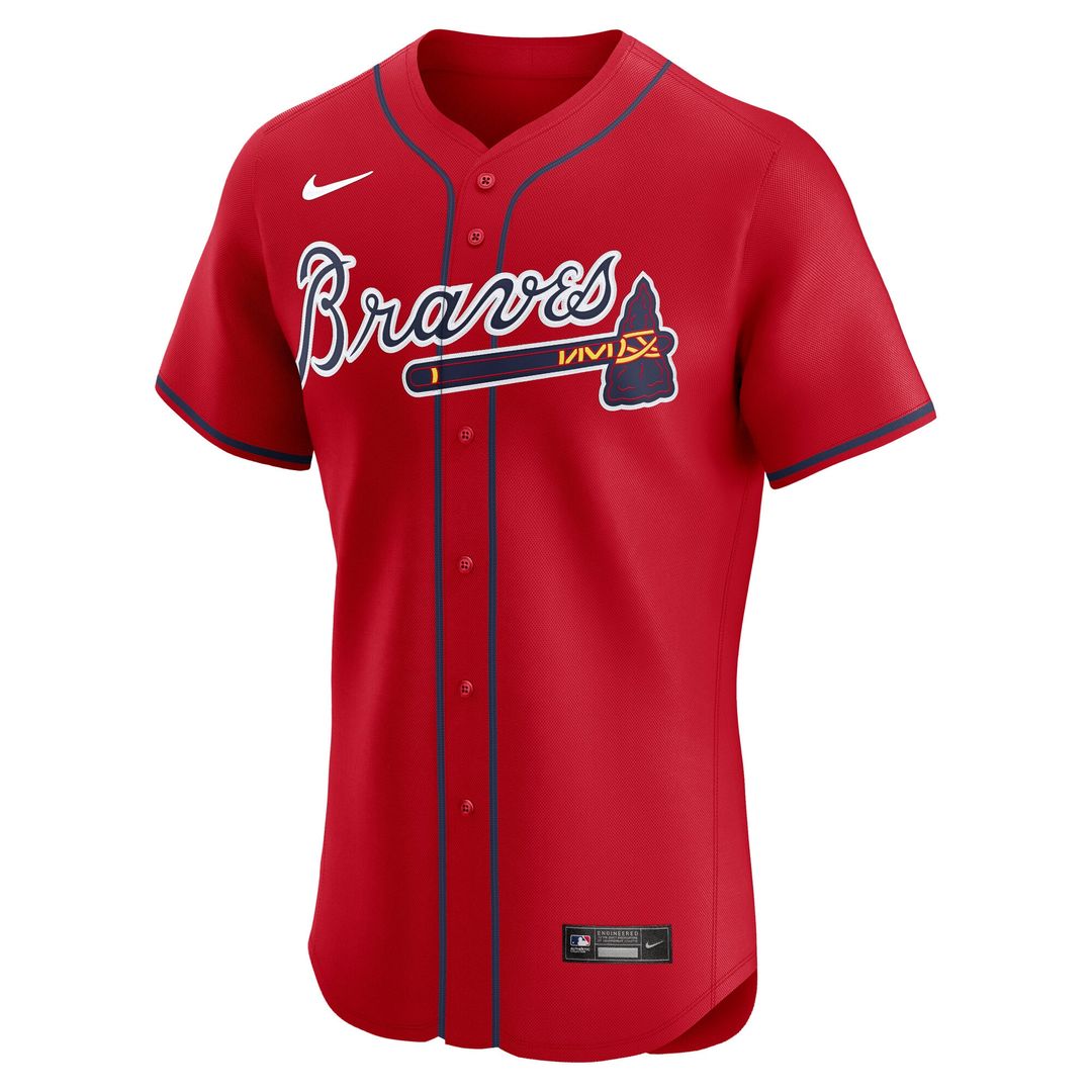 Atlanta Braves Nike Alternate Elite Jersey - Navy