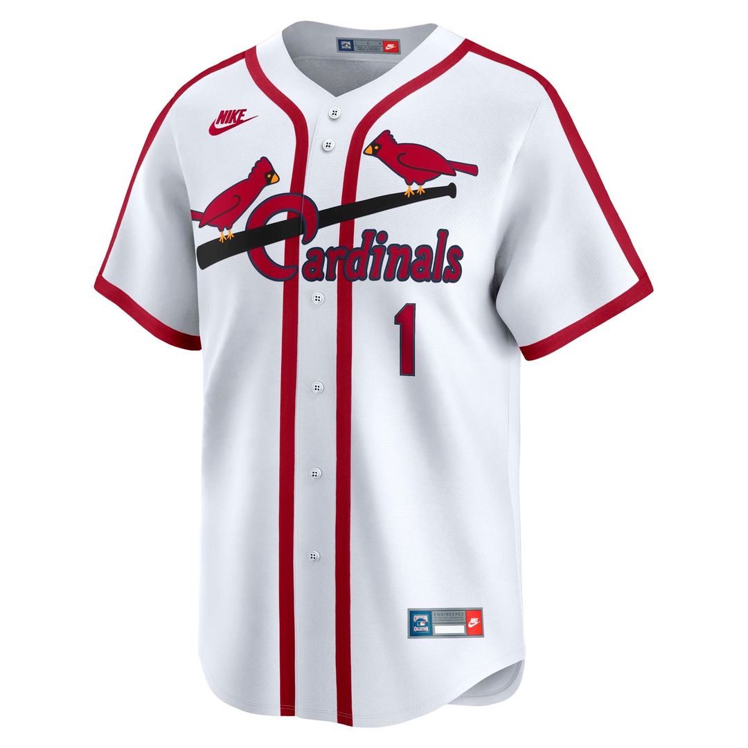 Ozzie Smith St. Louis Cardinals Nike Throwback Cooperstown Collection Limited Jersey - White