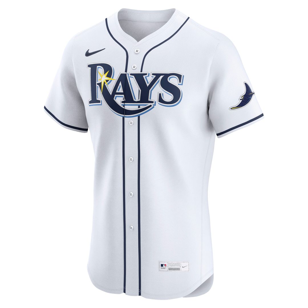 Tampa Bay Rays Nike Home Elite Jersey - White