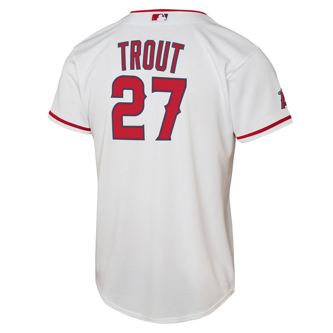 Mike Trout Los Angeles Angels Nike Youth Home Stadium Player Jersey - White