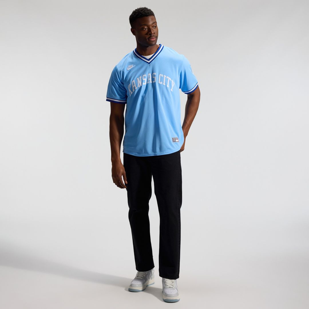 Bo Jackson Kansas City Royals Nike Throwback Cooperstown Collection Limited Jersey - Light Blue