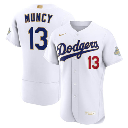 Max Muncy Los Angeles Dodgers Nike 2026 Gold Collection Authentic Jersey - White