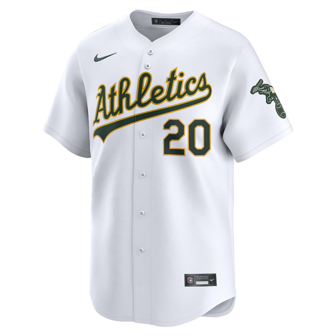 Zack Gelof Athletics Nike Home Limited Player Jersey - White