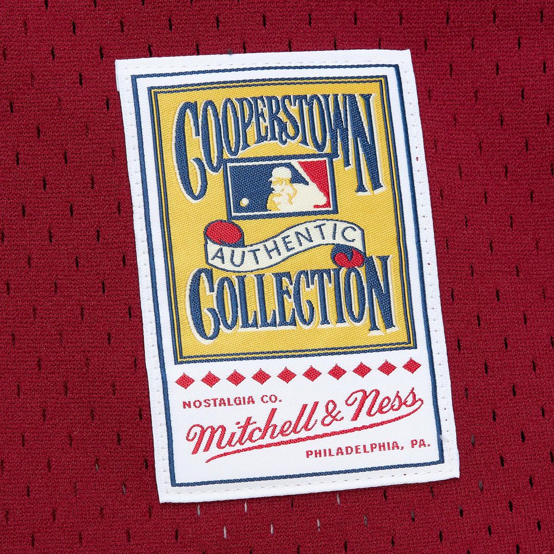 John Kruk Philadelphia Phillies Mitchell & Ness Big & Tall Cooperstown Collection Mesh Batting Practice Jersey - Burgundy