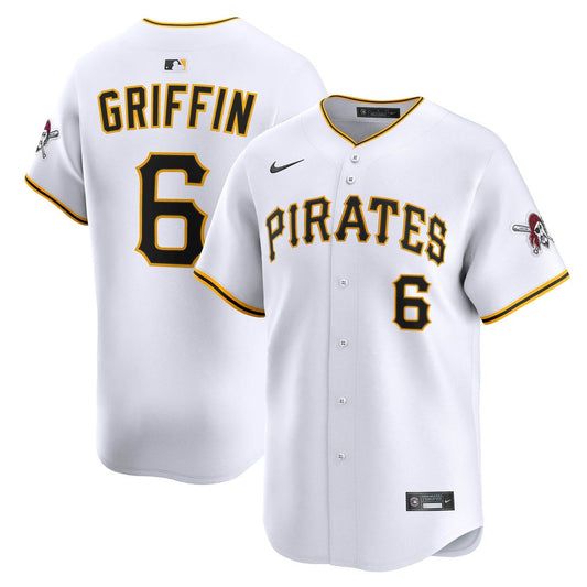 Konnor Griffin Pittsburgh Pirates Nike Home Limited Jersey - White