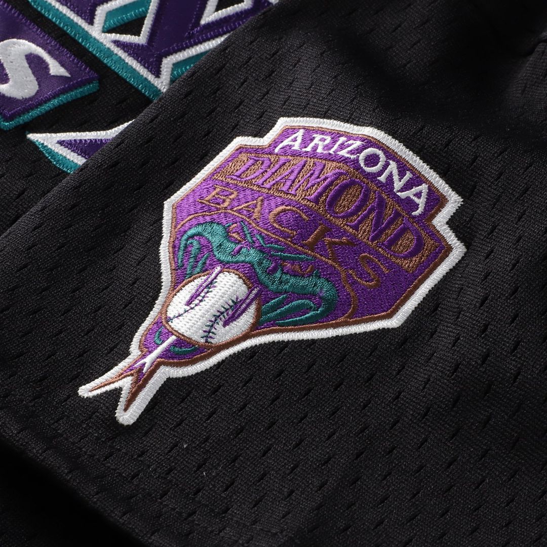 Randy Johnson Arizona Diamondbacks Mitchell & Ness Youth Cooperstown Collection Mesh Batting Practice Jersey - Black