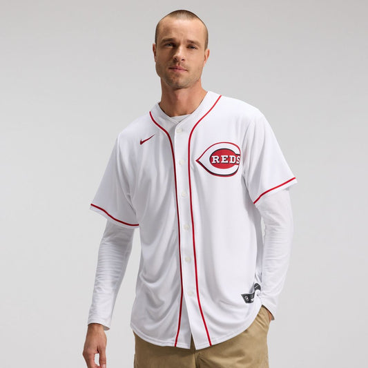 Cincinnati Reds Nike Home Replica Team Jersey - White