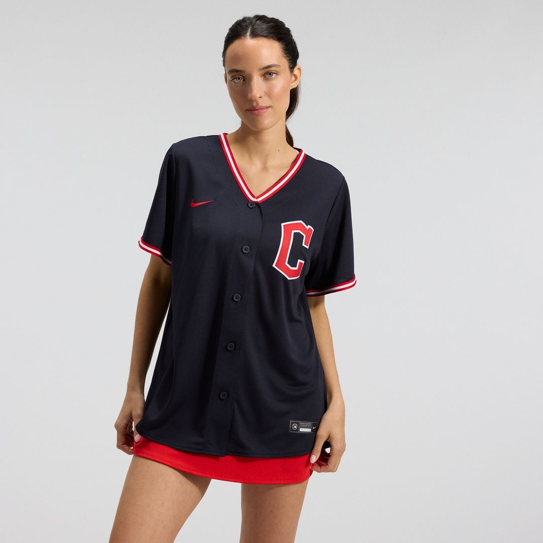 Cleveland Guardians Nike Women's Alternate Replica Jersey - Navy