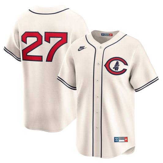 Seiya Suzuki Chicago Cubs Nike Throwback Cooperstown Collection Limited Jersey - Cream