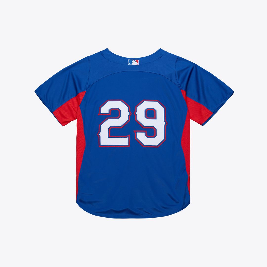 Adrian Beltre Texas Rangers Mitchell & Ness Cooperstown Mesh Batting Practice Button-Up Jersey - Royal