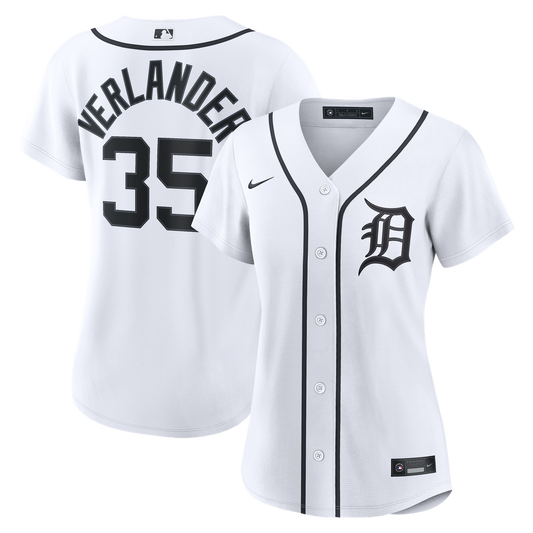 Justin Verlander Detroit Tigers Nike Women's Home Replica Jersey - White