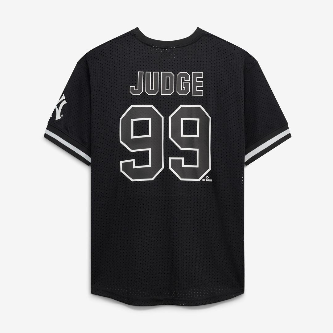 Aaron Judge New York Yankees Fanatics Big & Tall Heavyweight Mesh Jersey - Black/White
