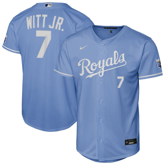 Bobby Witt Jr. Kansas City Royals Nike Youth Alternate Stadium Jersey - Light Blue