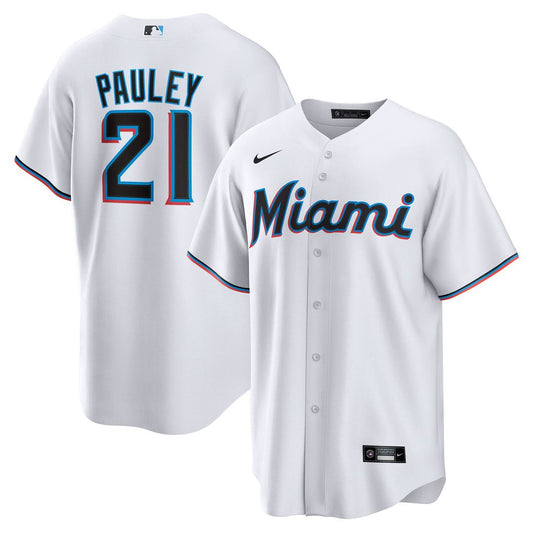 Graham Pauley Miami Marlins Nike Home Replica Jersey - White