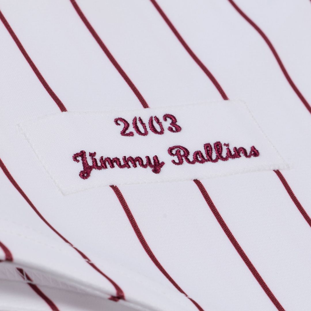 Jimmy Rollins Philadelphia Phillies Mitchell & Ness 2003 Cooperstown Collection Authentic Jersey - White