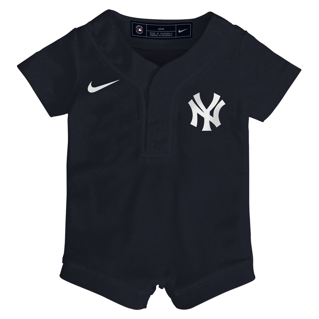 New York Yankees Nike Newborn Alternate Replica Romper Jersey - Navy