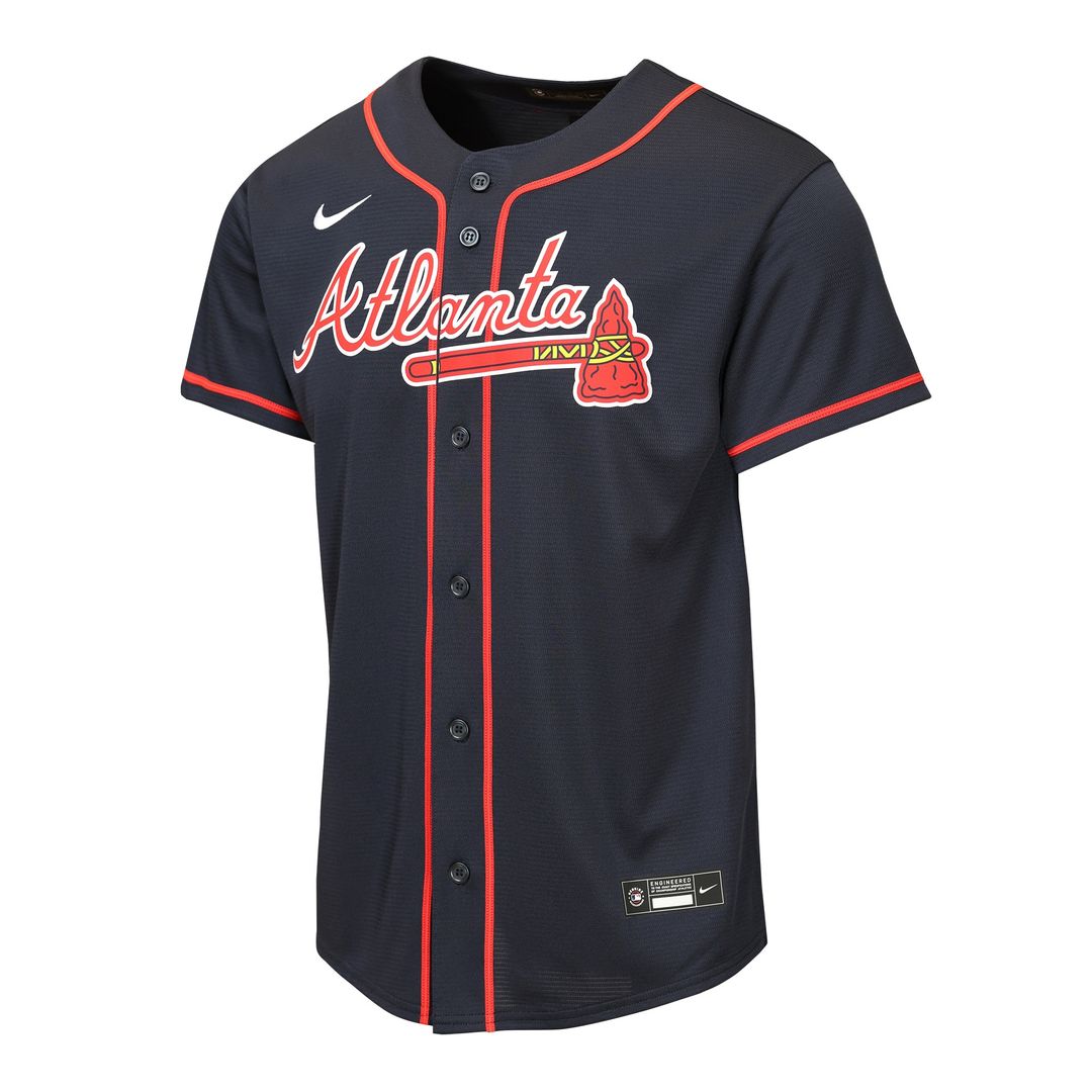 Atlanta Braves Nike Youth Road Replica Jersey - Gray